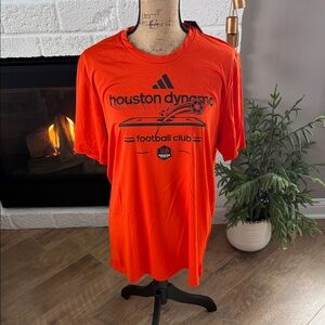 Adidas Bright Orange Houston Dynamo Tee